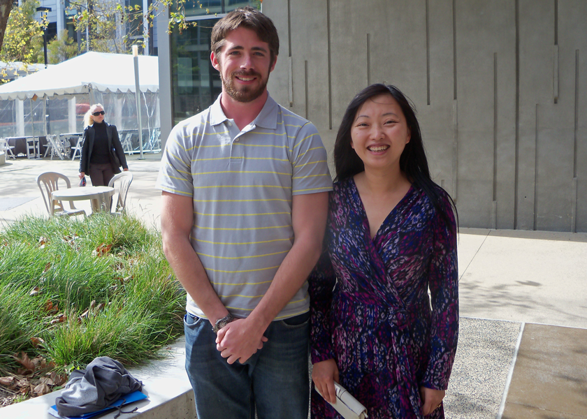 Dr. Meng with Thomas Mcgilvray (UF undergraduate student)