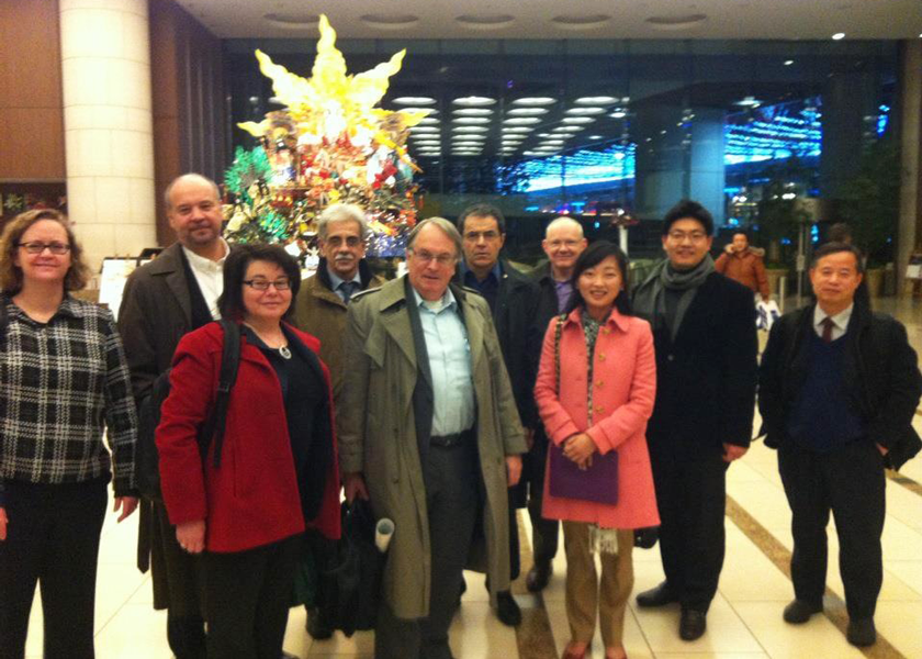 Prof. Shirley Meng, with other international speakers at FIRST international symposium on 